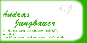 andras jungbauer business card
